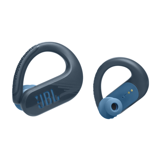 JBL Endurance Peak 3 - Blue - Dust and water proof True Wireless active earbuds - Front